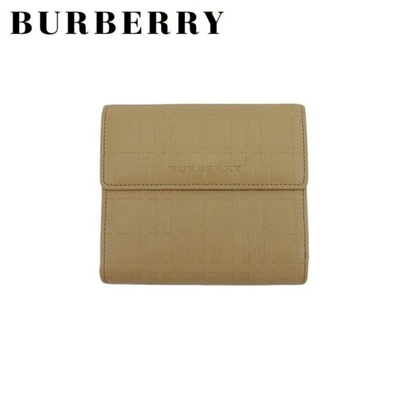 BURBERRY W hook wallet embossed PVC and leather Authentic Used - Picture 2 of 10